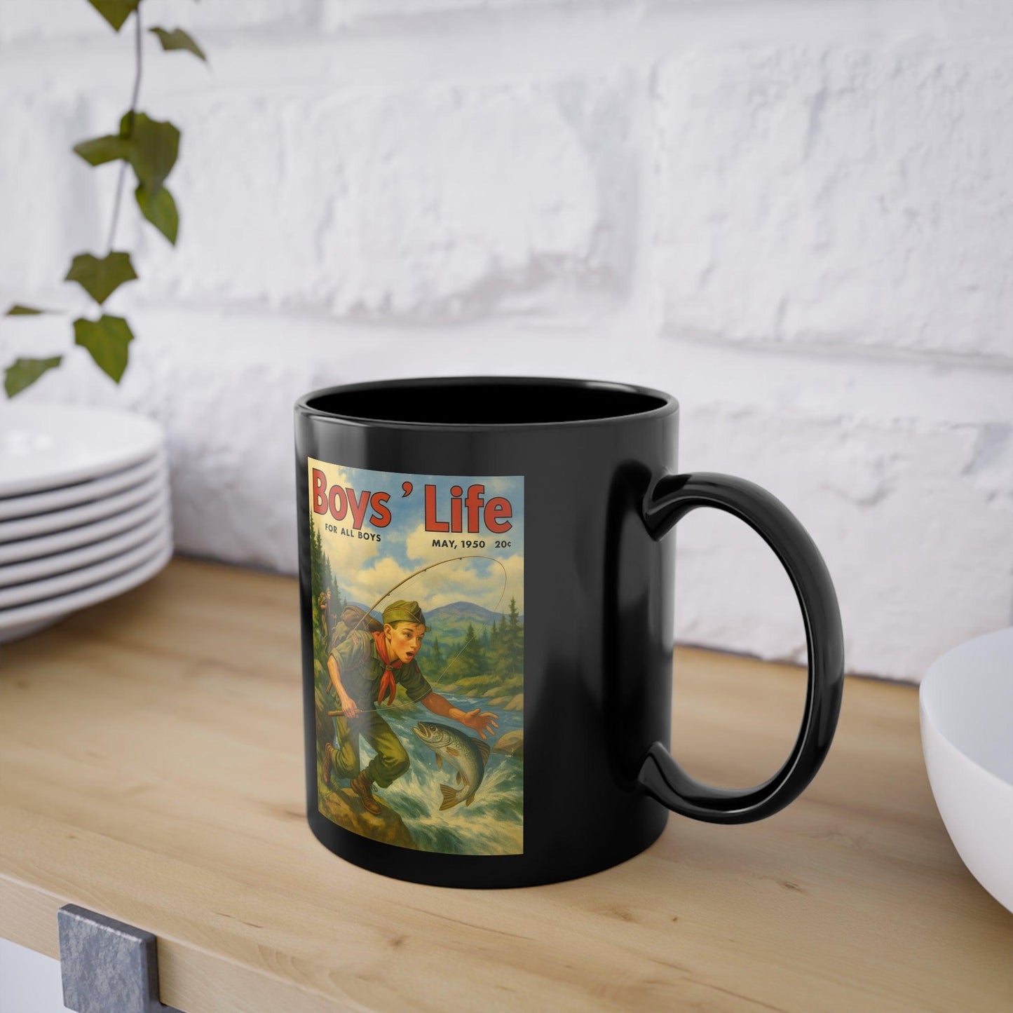 Boys’ Life – Gesellschaftskritische Tasse im Retro-Magazin-Stil-Mug-True Insights