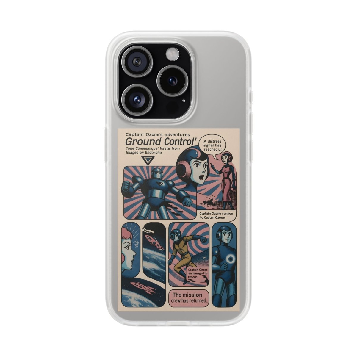 Vintage Motiv – Captain Ozone – Retter der Atmosphäre (und deines Handys) | True Insights Design mit Humor