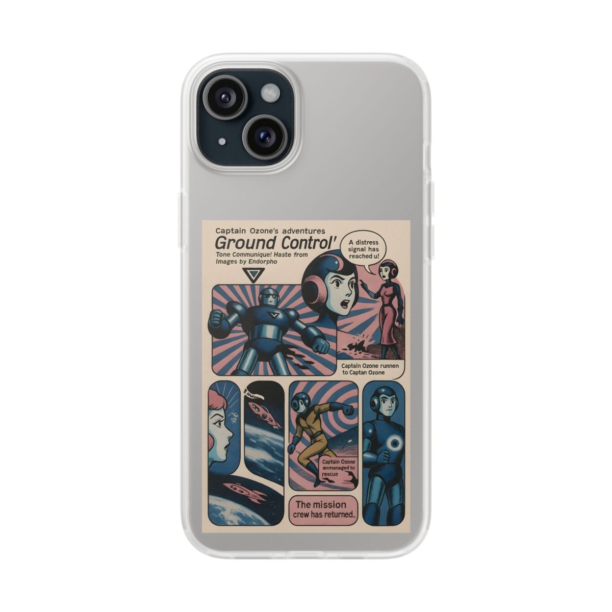 Vintage Motiv – Captain Ozone – Retter der Atmosphäre (und deines Handys) | True Insights Design mit Humor