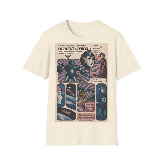 Captain Ozone T-Shirt – Retro Sci-Fi Comic Design | Ground Control Edition – Freches Satire-Design für mutige Statements | True Insights