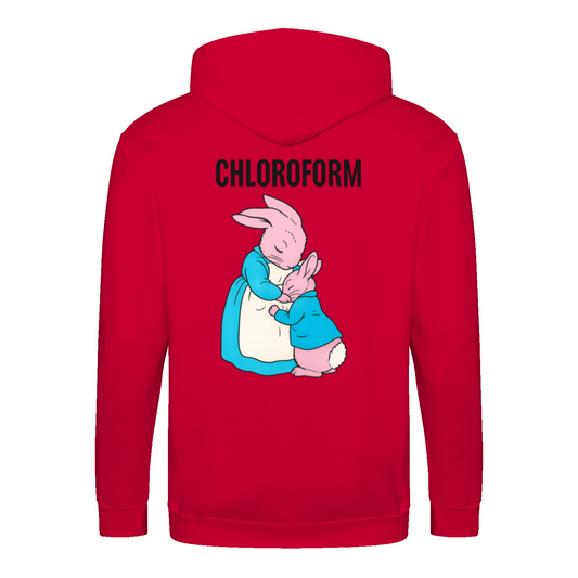 Chloroform Bunny Zip Hoodie – Schwarzhumor Cartoon-Hoodie-Zip Hoodie-True Insights