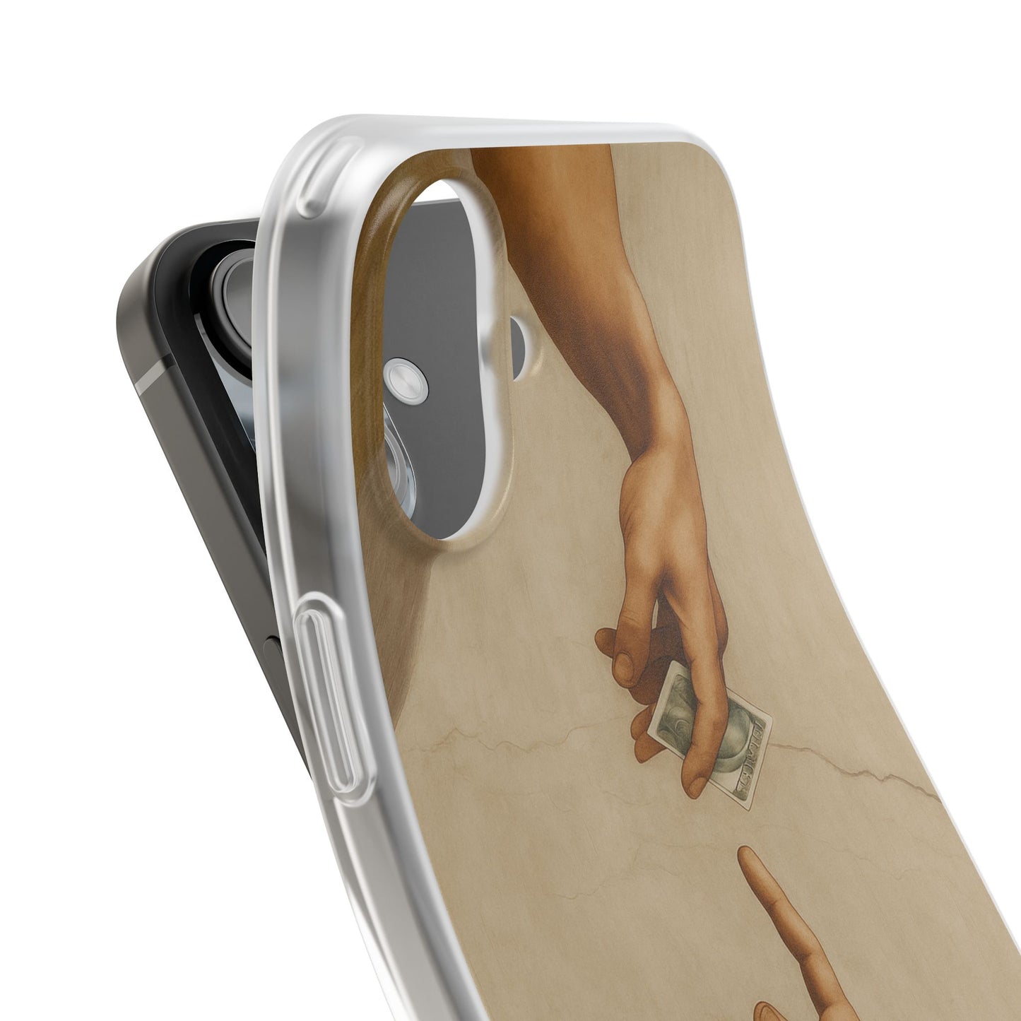 Vintage Motiv – „Creation of a Deal“ Handyhülle – Satirisches Kunst-Motiv – Stoßfester Schutz | True Insights Design mit Humor