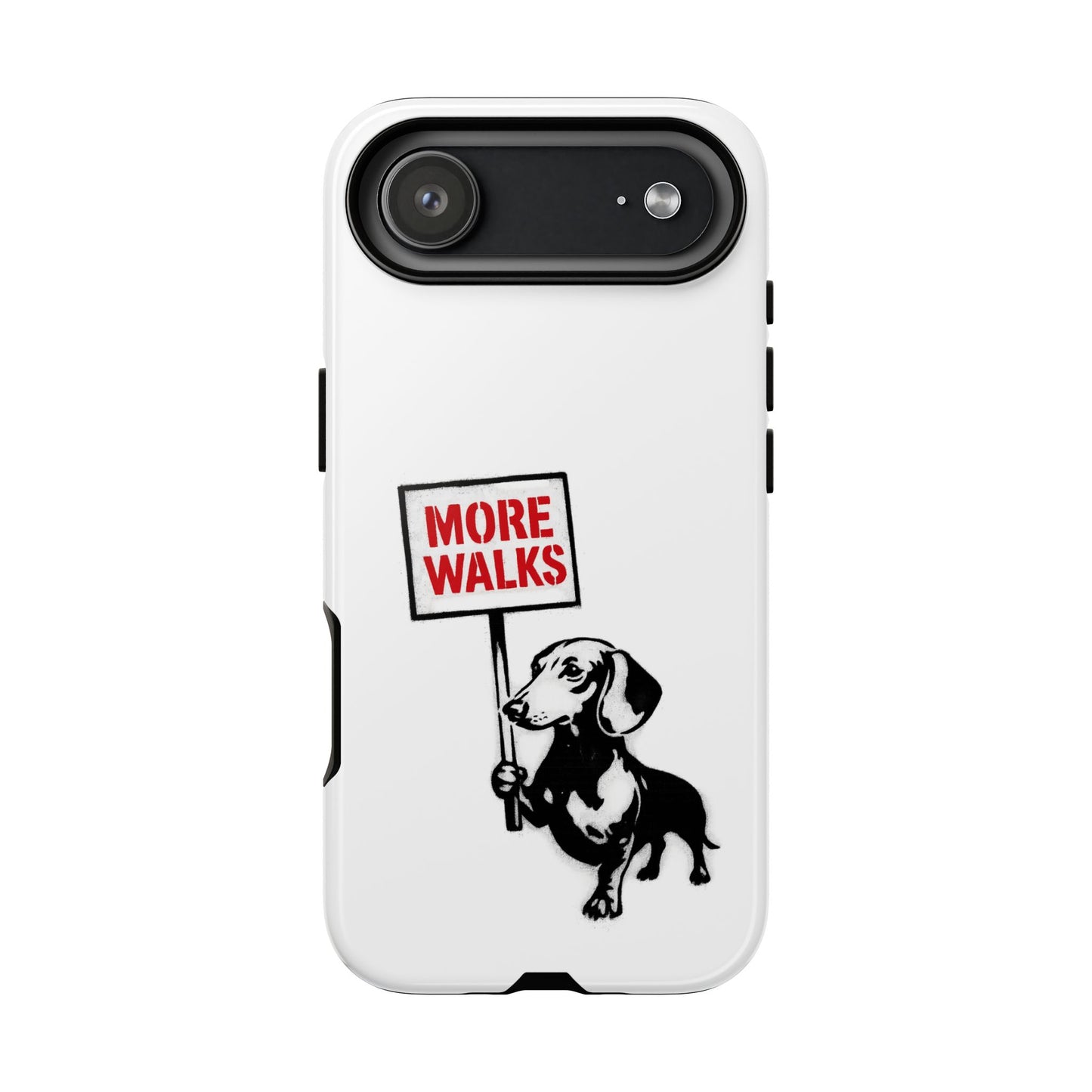 Dackel mit Warnschild – No Rules-Phone Case-True Insights