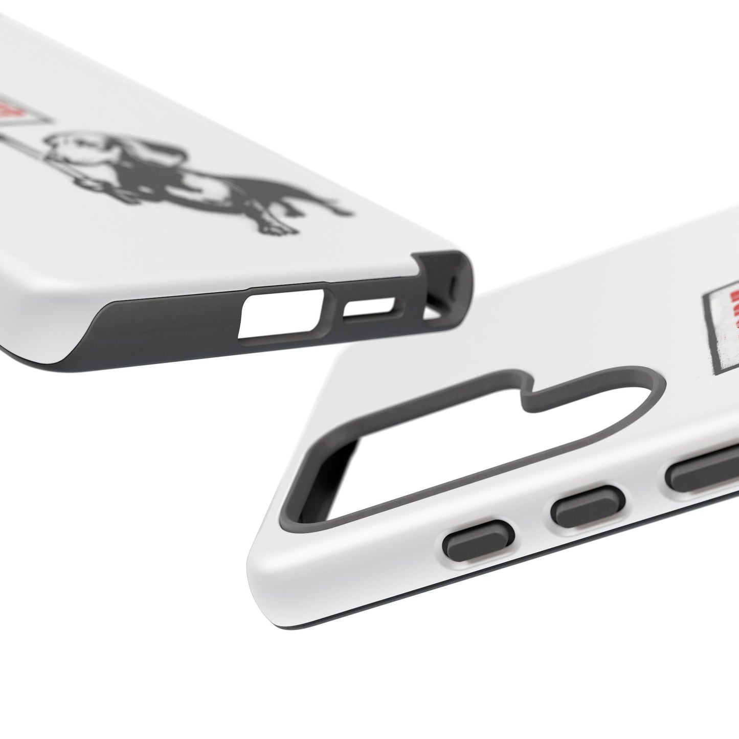 Dackel mit Warnschild – No Rules-Phone Case-True Insights