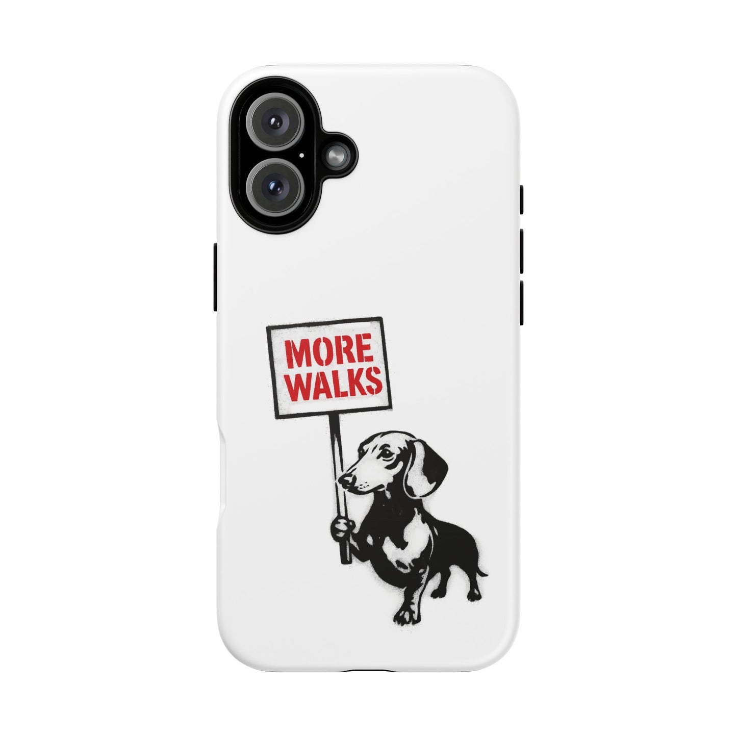 Dackel mit Warnschild – No Rules-Phone Case-True Insights