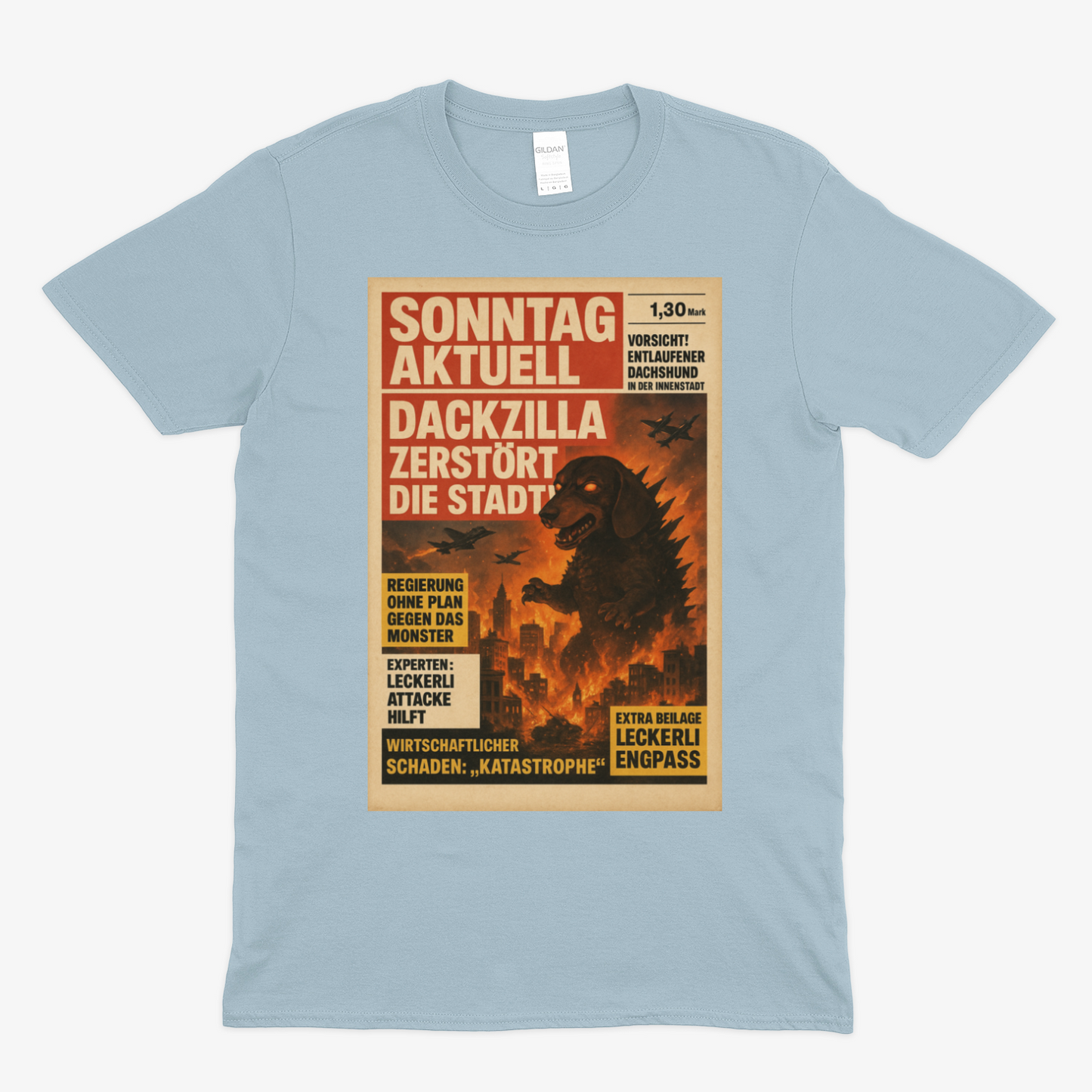 DACKZILLA – ZERSTÖRT DIE STADT! – Lustiges T-Shirt | True Insights – Bild 11