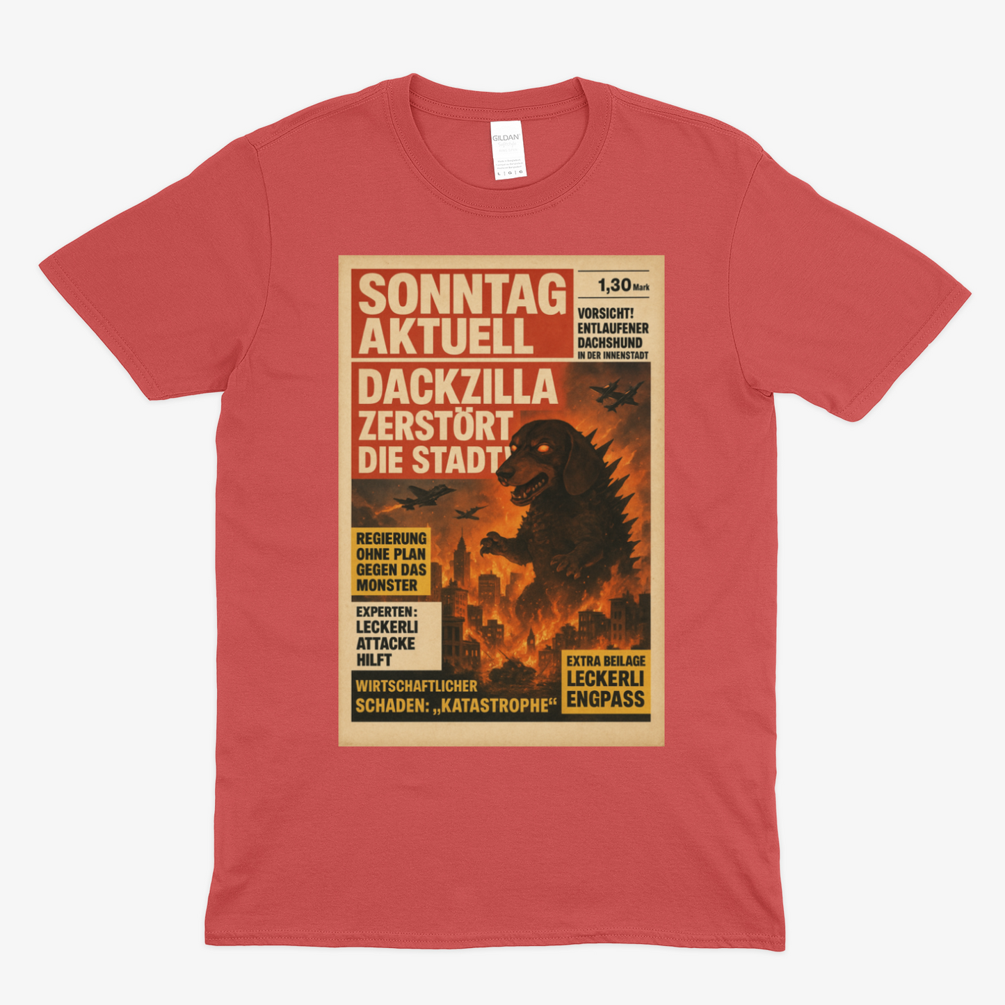 DACKZILLA – ZERSTÖRT DIE STADT! – Lustiges T-Shirt | True Insights – Bild 12