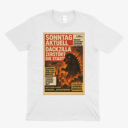 DACKZILLA – ZERSTÖRT DIE STADT! – Lustiges T-Shirt | True Insights – Bild 2
