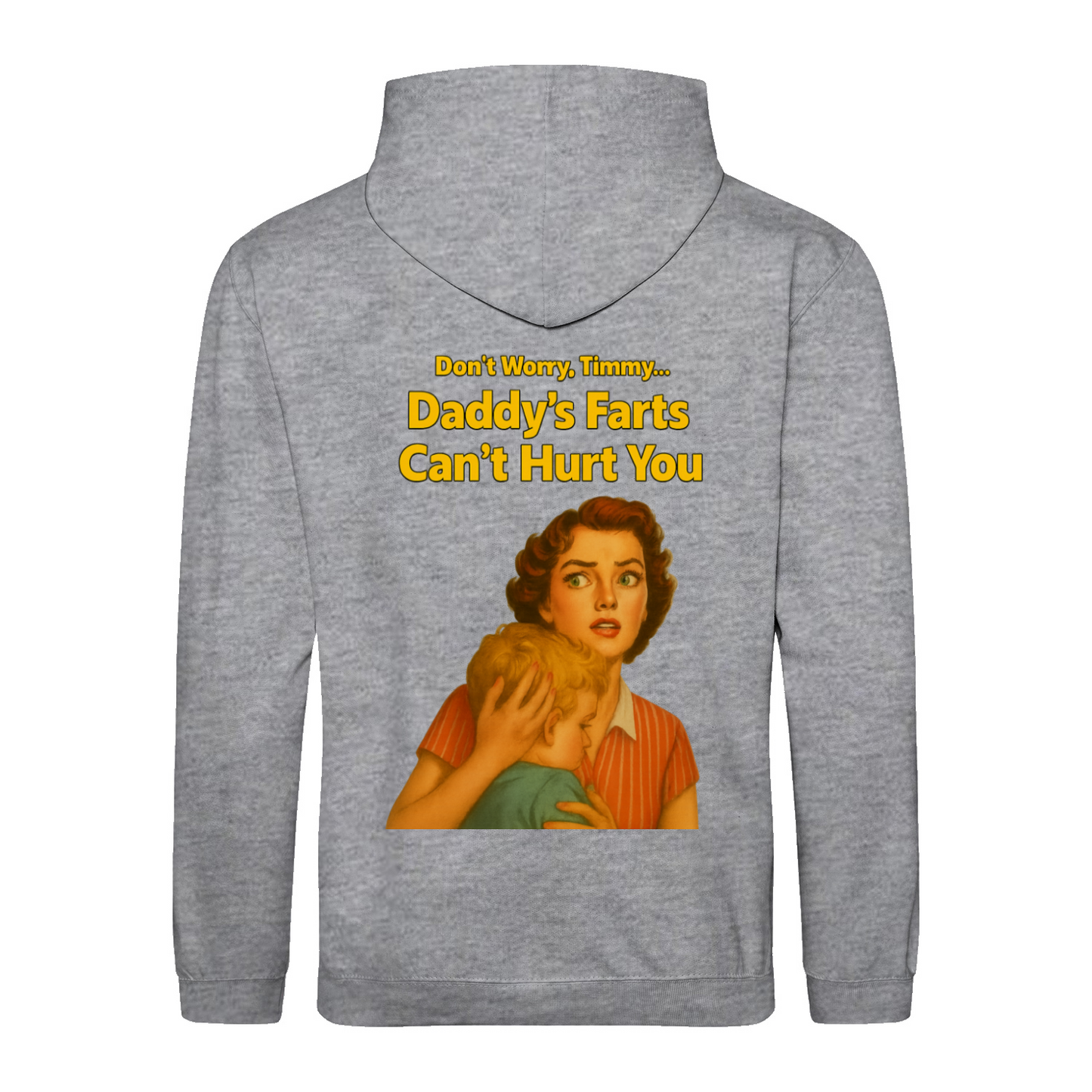 Daddy’s Farts Can’t Hurt You – Retro Hoodie mit 50s-Satire | True Insights-True Insights