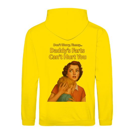 Daddy’s Farts Can’t Hurt You – Retro Hoodie mit 50s-Satire | True Insights-True Insights