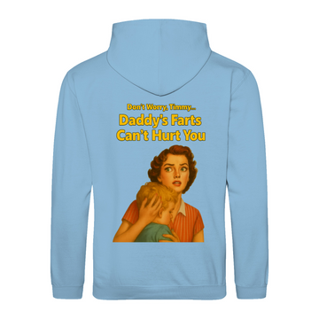 Daddy’s Farts Can’t Hurt You – Retro Hoodie mit 50s-Satire | True Insights-True Insights
