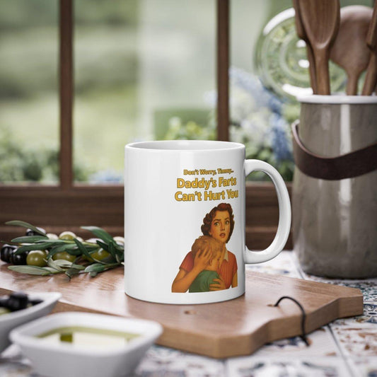 Daddy’s Farts – Satirische Retro-Tasse mit bösem Humor-Mug-True Insights