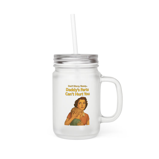 Daddy’s Farts – Satirischer Jar Mug im Retro-Stil für kalte Getränke mit Humor-Mug-True Insights