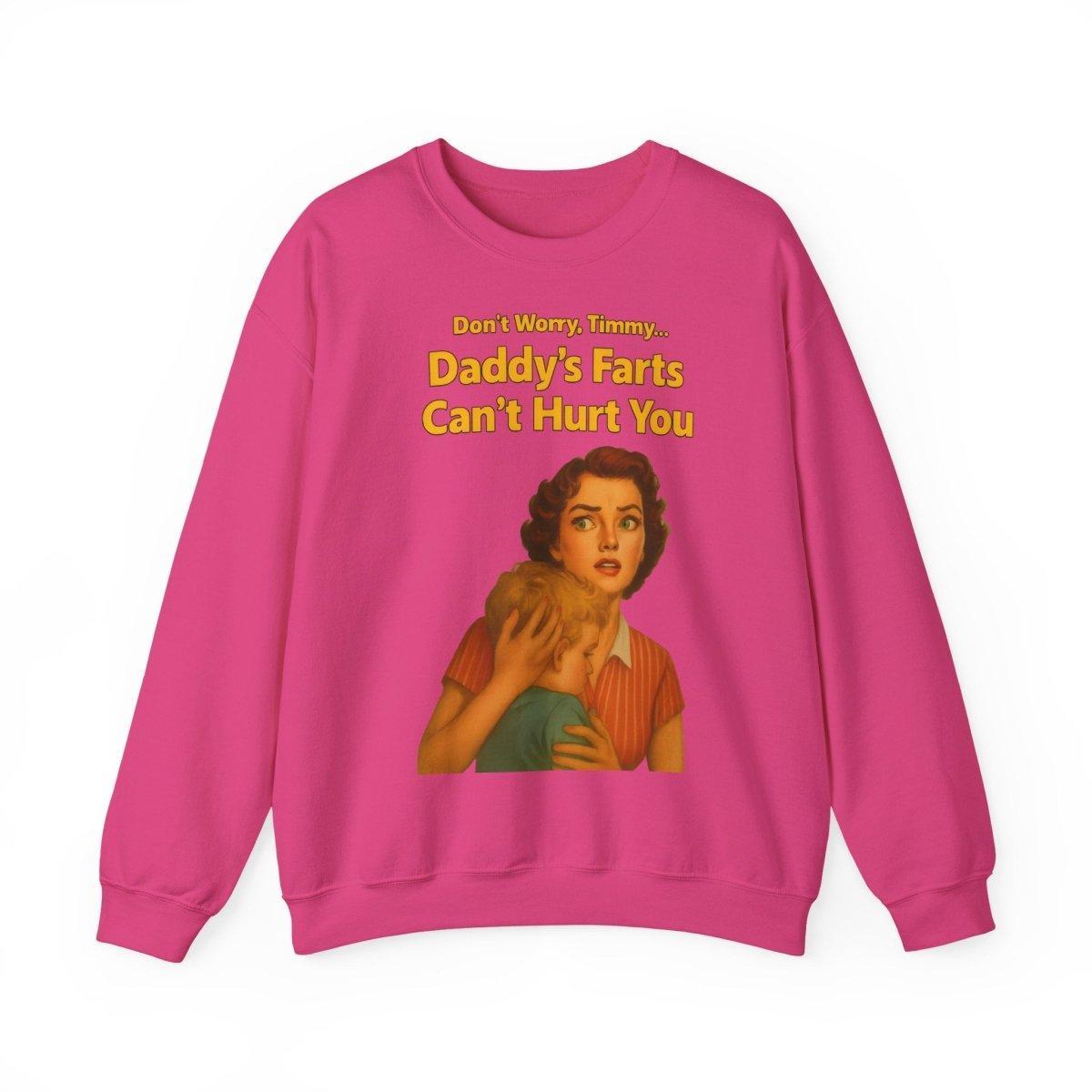 Sweatshirt – Daddy’s Farts – Satirisches Retro-Sweatshirt mit schwarzem Humor | True Insights Design mit Humor