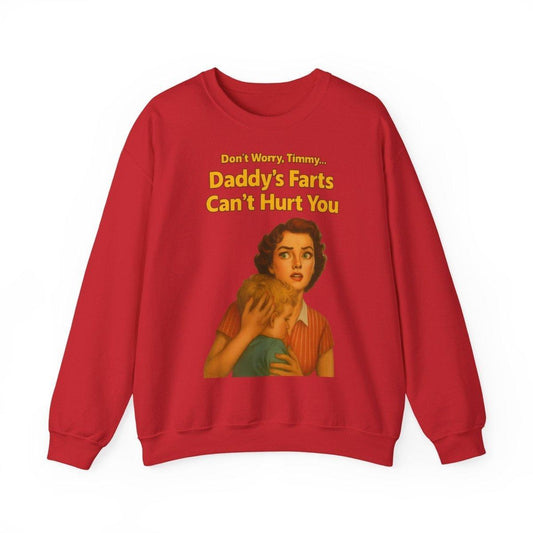 Sweatshirt – Daddy’s Farts – Satirisches Retro-Sweatshirt mit schwarzem Humor | True Insights Design mit Humor
