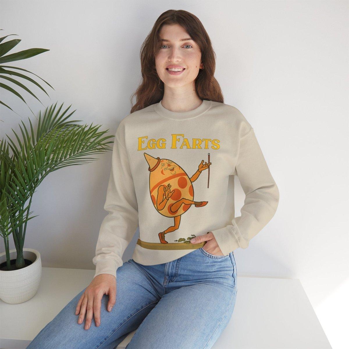 Sweatshirt – Egg Farts – Surreale Eleganz mit einem Hauch Absurdität | True Insights Design mit Humor