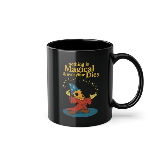 Ein Schluck Realität zum Frühstück. Schwarzer Kaffee trifft schwarzen Humor – ganz ohne Feenfilter.-Mug-True Insights