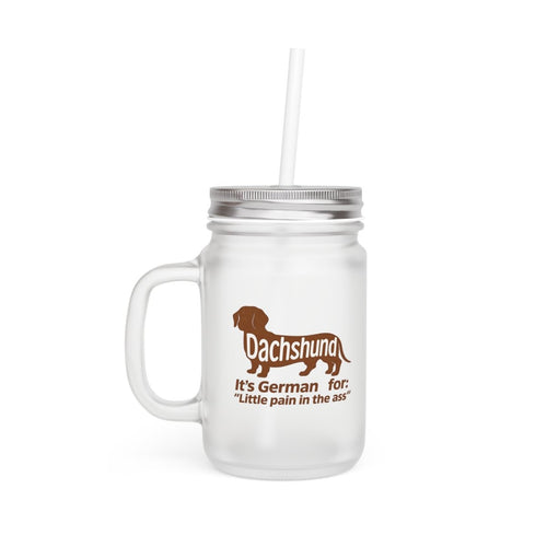Frecher Dackel-Jar Mug – „Little Pain in the Ass“ Edition – Lustiges Mug | True Insights – Bild 1