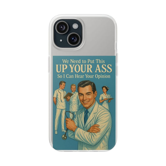 Handyhülle „Doctor’s Opinion“ – Retro-Arzt mit schwarzem Humor-Phone Case-True Insights