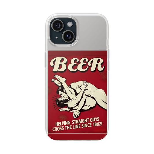 Helping Straight Guys Handyhülle – Retro Bier-Spruch als Design-Statement | Lustiges LGBTQ-Motiv-Phone Case-True Insights