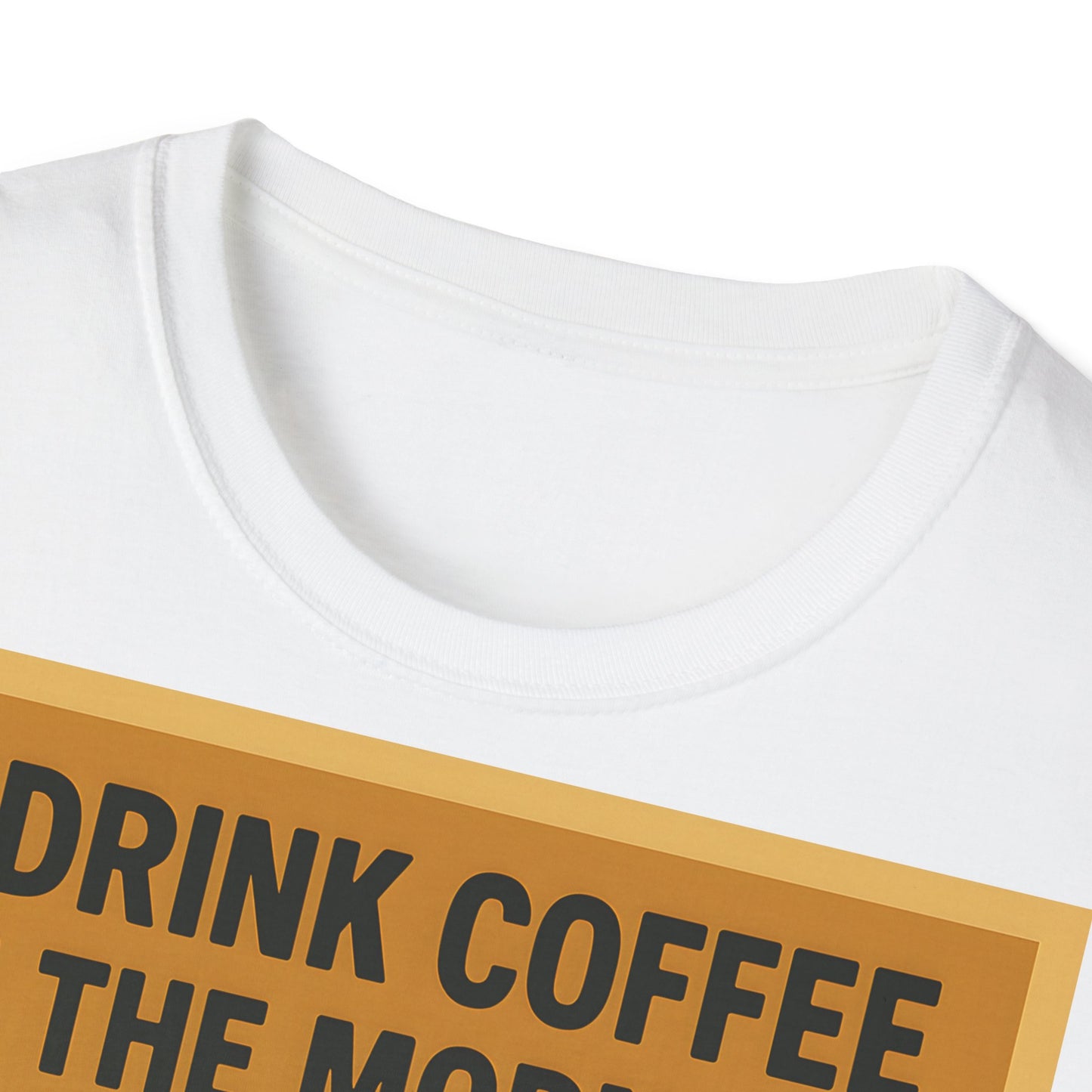 “I drink coffee in the morning because c****** is illegal.” - The retro morning drama on your shirt! – Freches Satire-Design für mutige Statements | True Insights