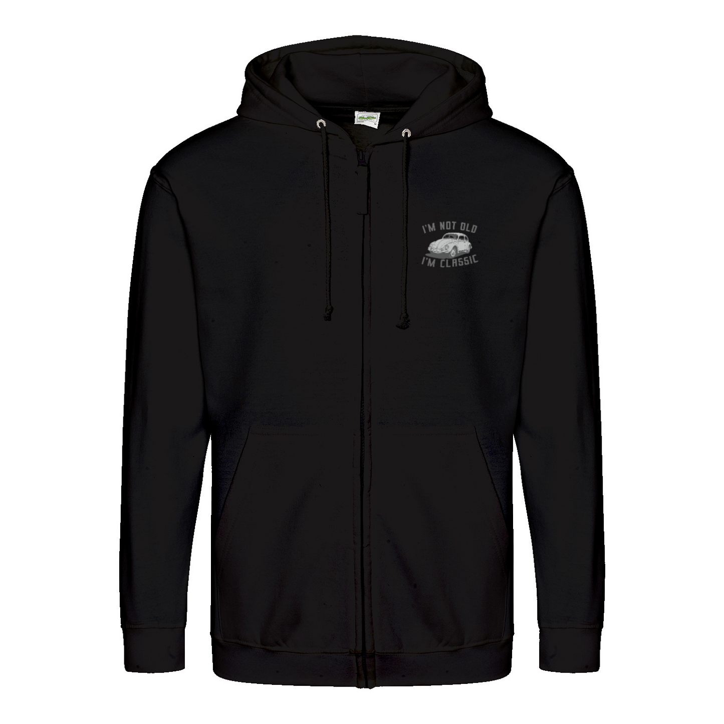 „I’m Not Old, I’m Classic“ Hoodie – Retro-Auto & Humor im Vintage-Stil-Zip Hoodie-True Insights
