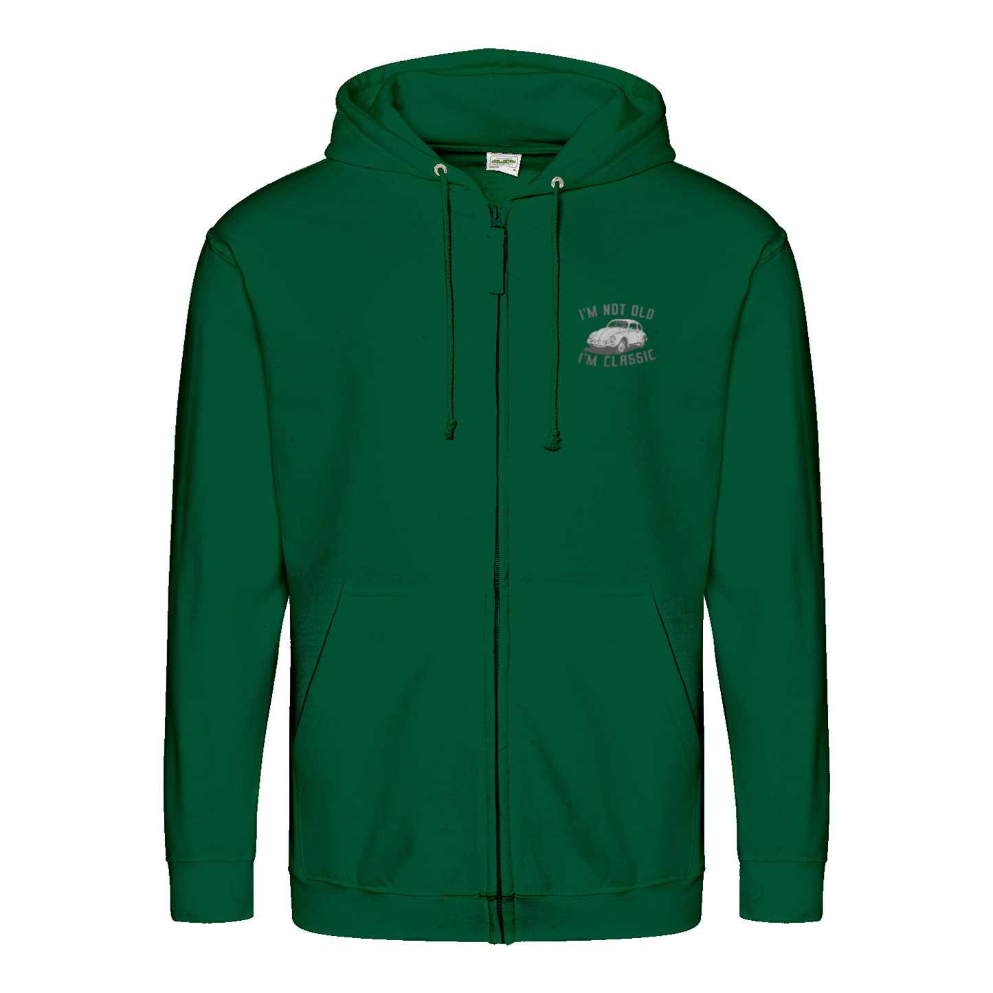 „I’m Not Old, I’m Classic“ Hoodie – Retro-Auto & Humor im Vintage-Stil-Zip Hoodie-True Insights