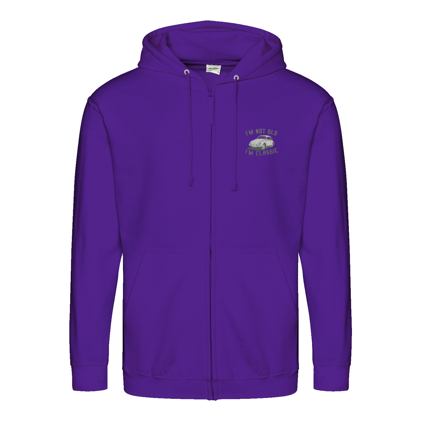 „I’m Not Old, I’m Classic“ Hoodie – Retro-Auto & Humor im Vintage-Stil-Zip Hoodie-True Insights