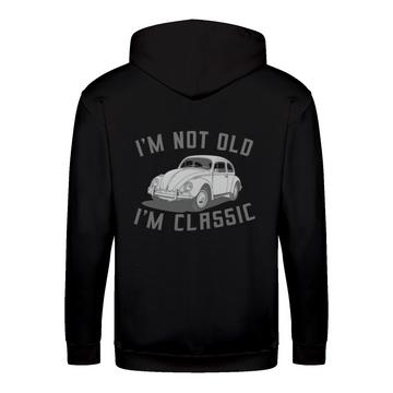 „I’m Not Old, I’m Classic“ Hoodie – Retro-Auto & Humor im Vintage-Stil-Zip Hoodie-True Insights