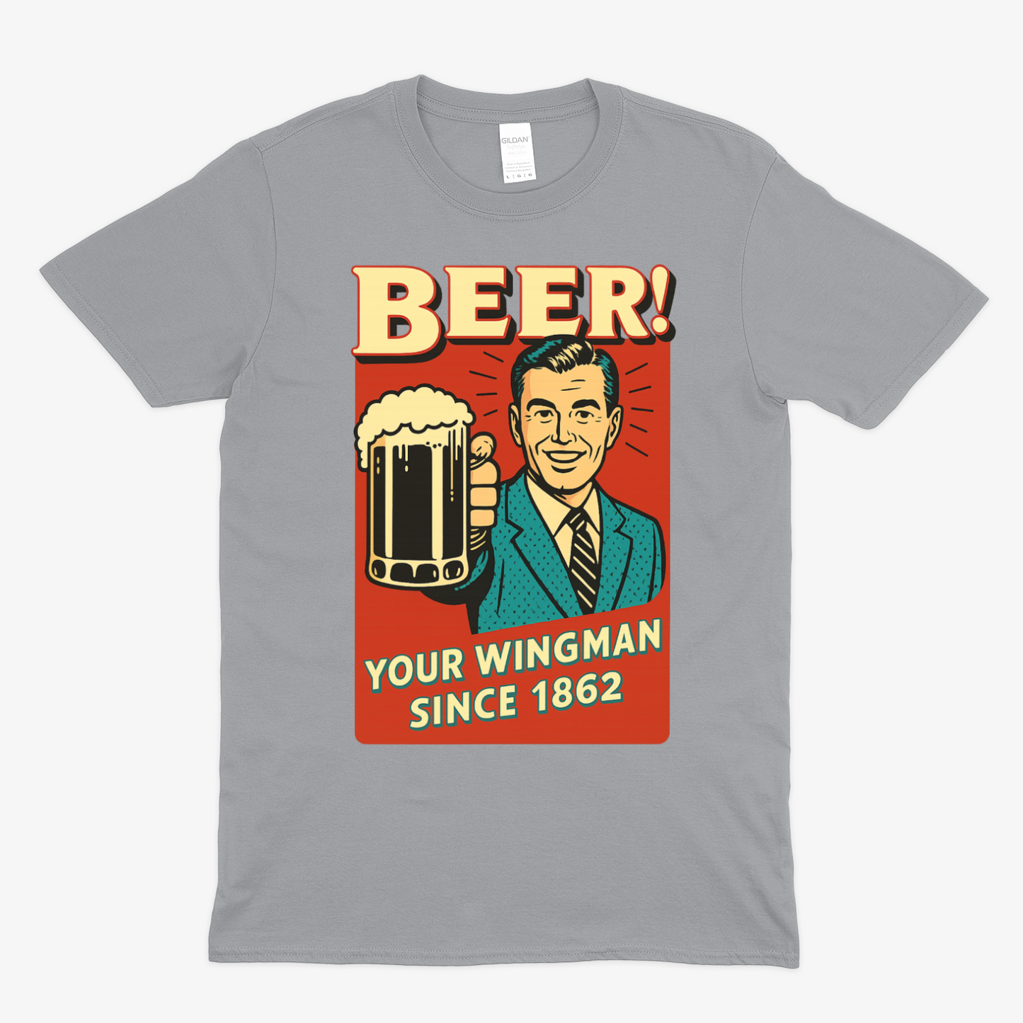 Beer! – Dein Wingman seit 1862 | Retro T-Shirt & Sweatshirt – Freches Satire-Design für mutige Statements | True Insights