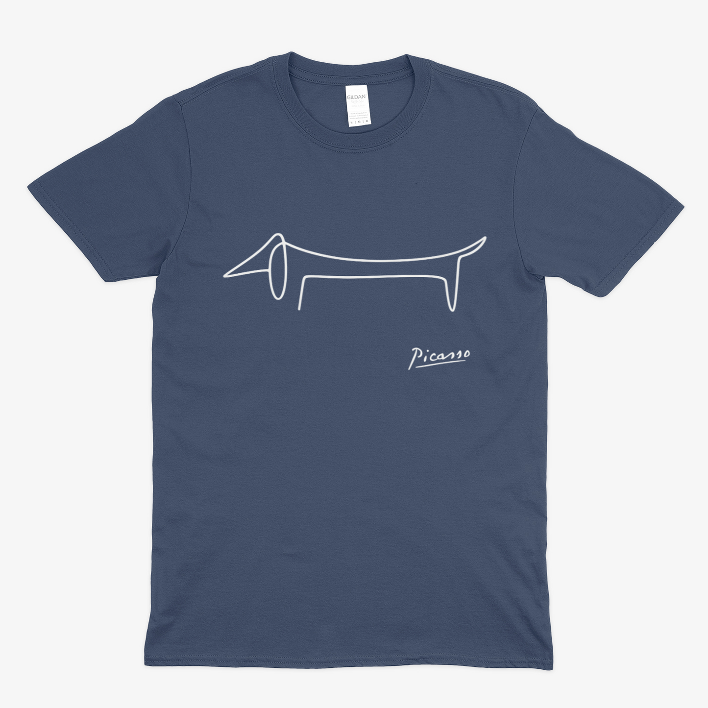 Picasso Dackel T-Shirt – Minimalistische Hundelinie mit Kultfaktor – Lustiges | True Insights – Bild 6