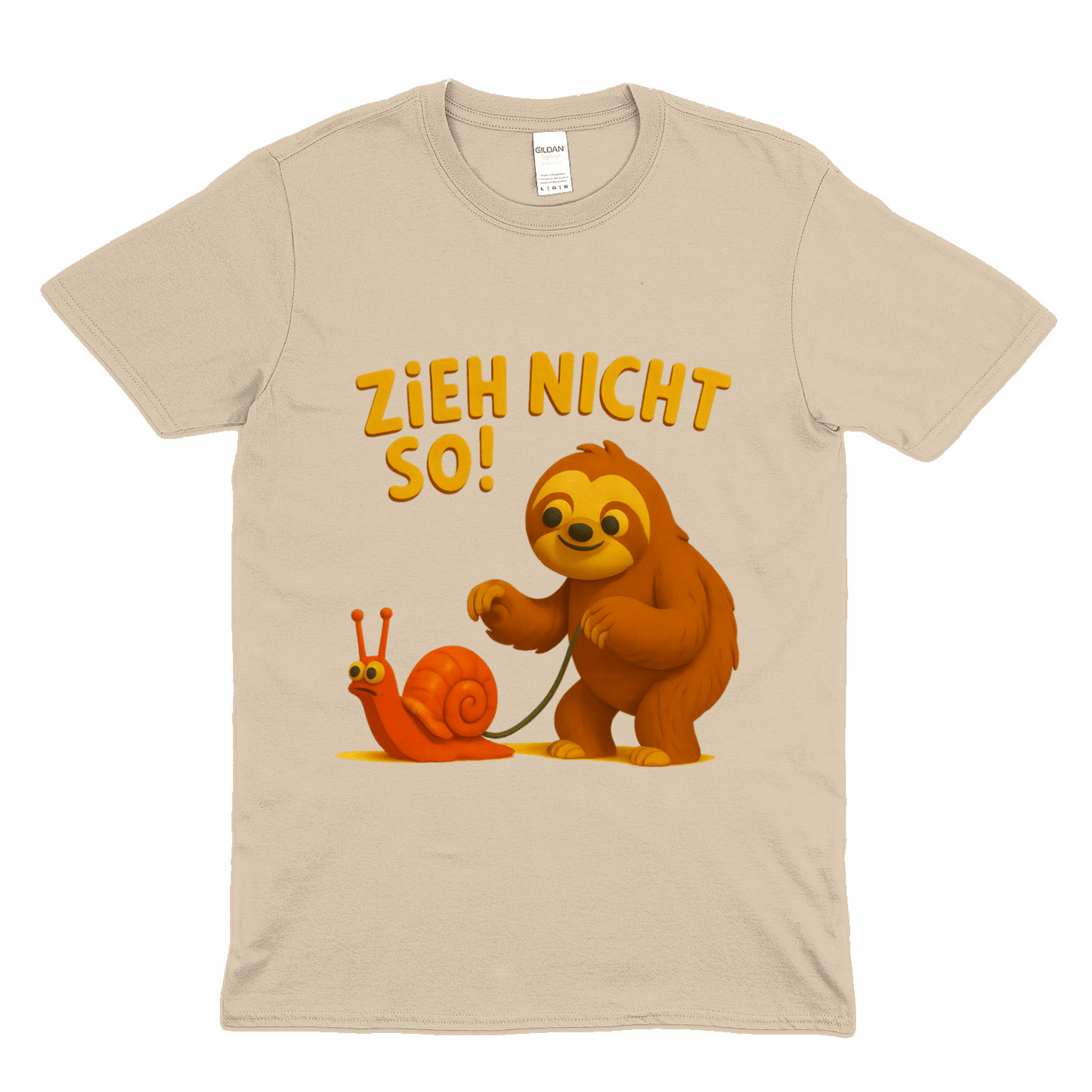 Zieh nicht so! – Lustiges Faultier-Shirt mit Schnecke | Satirisches T-Shirt