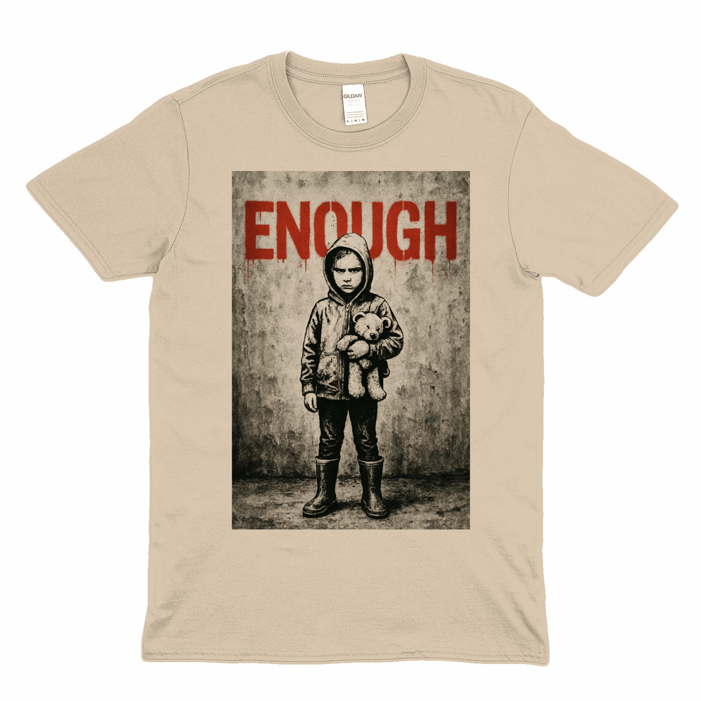 „ENOUGH“ – Protestkunst mit Haltung | Street-Art Statement Shirt