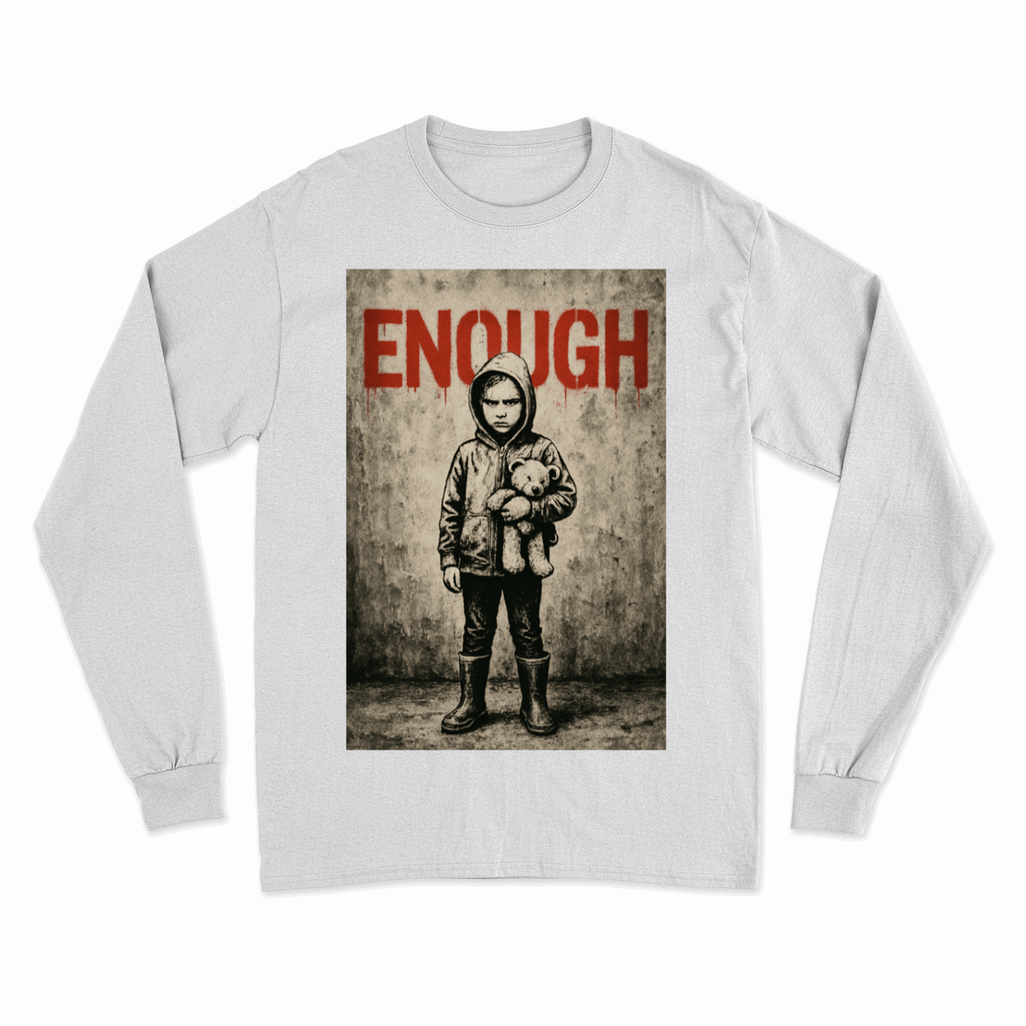 Sweatshirt „ENOUGH“ – Warm anziehen, Kaltstellen | Urban Statement Wear