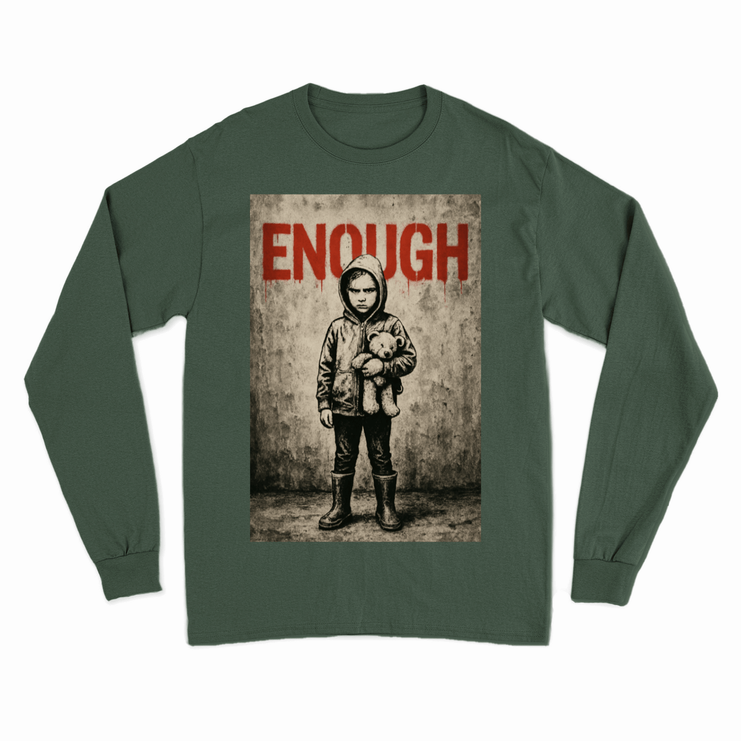 Sweatshirt „ENOUGH“ – Warm anziehen, Kaltstellen | Urban Statement Wear