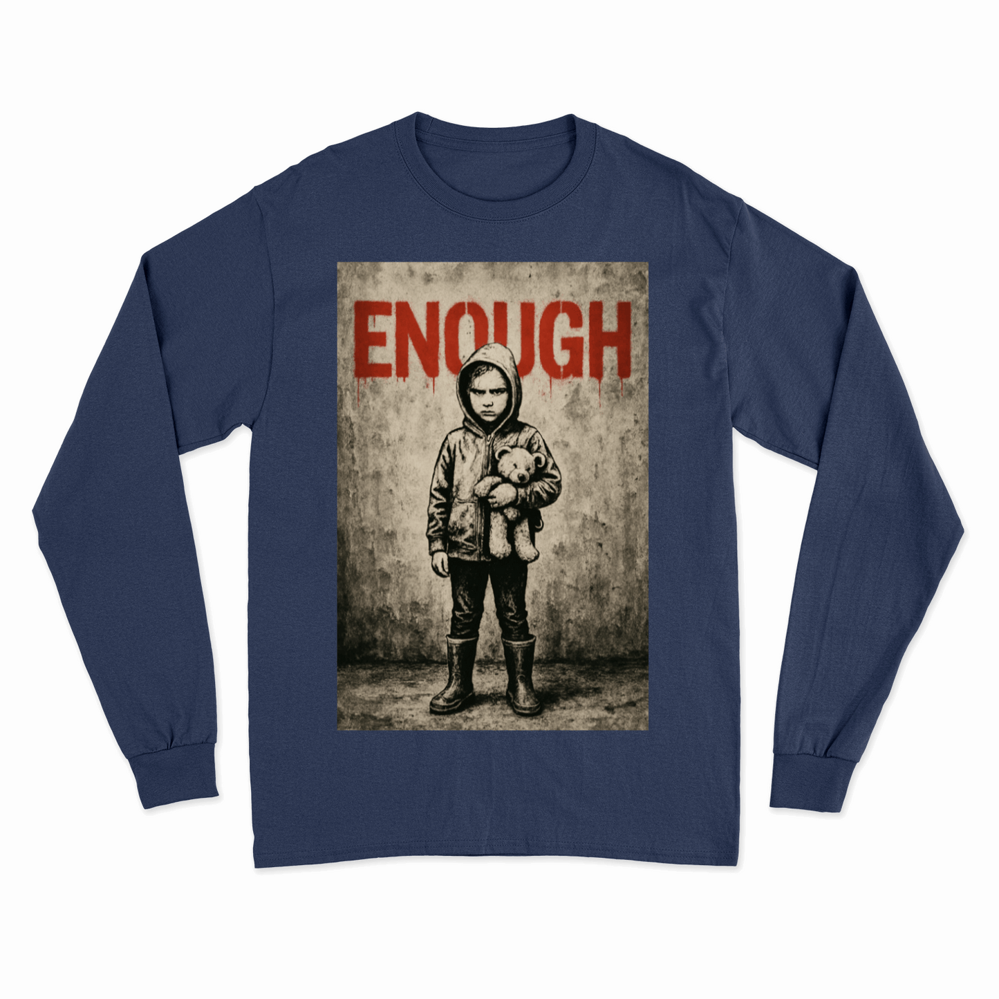 Sweatshirt „ENOUGH“ – Warm anziehen, Kaltstellen | Urban Statement Wear