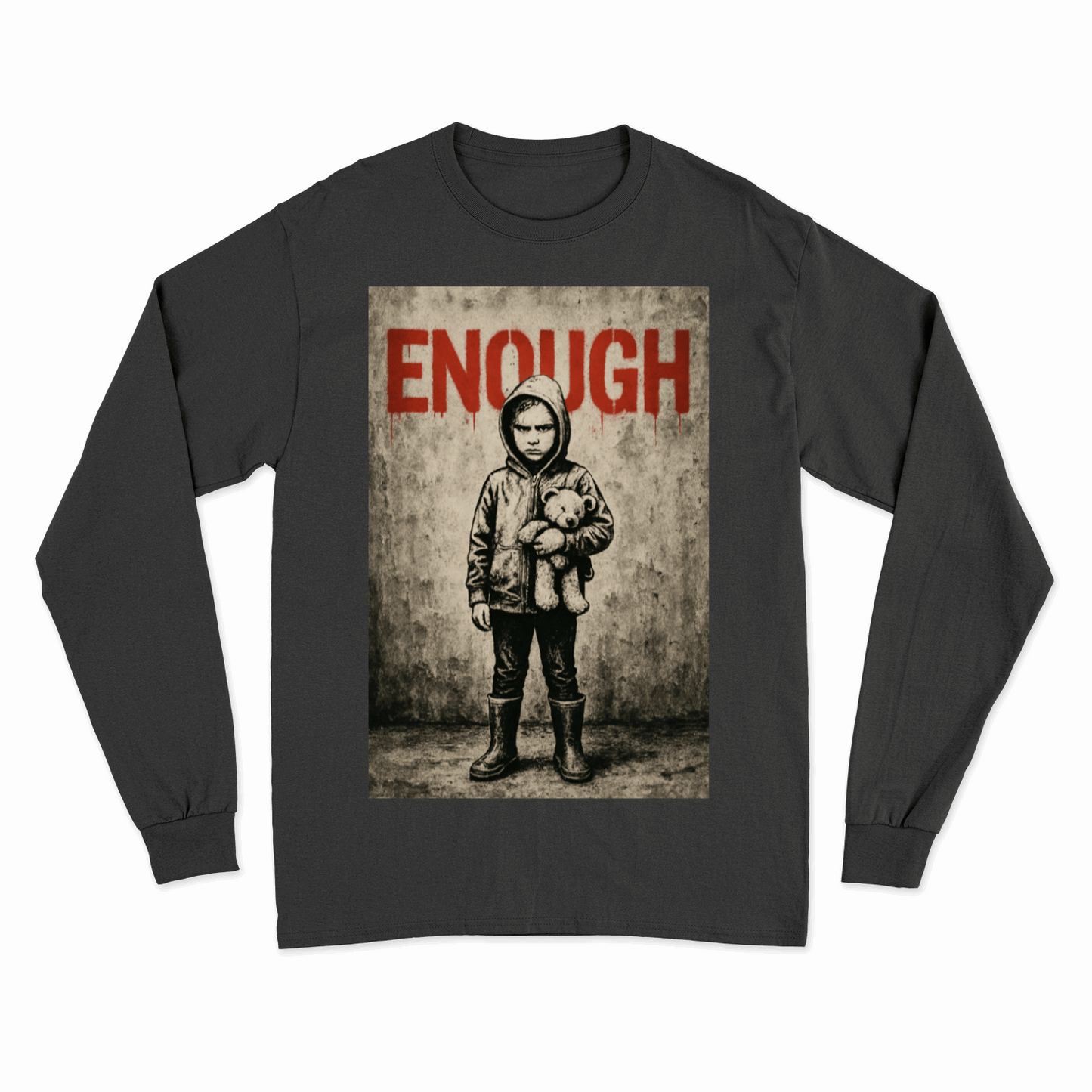 Sweatshirt „ENOUGH“ – Warm anziehen, Kaltstellen | Urban Statement Wear