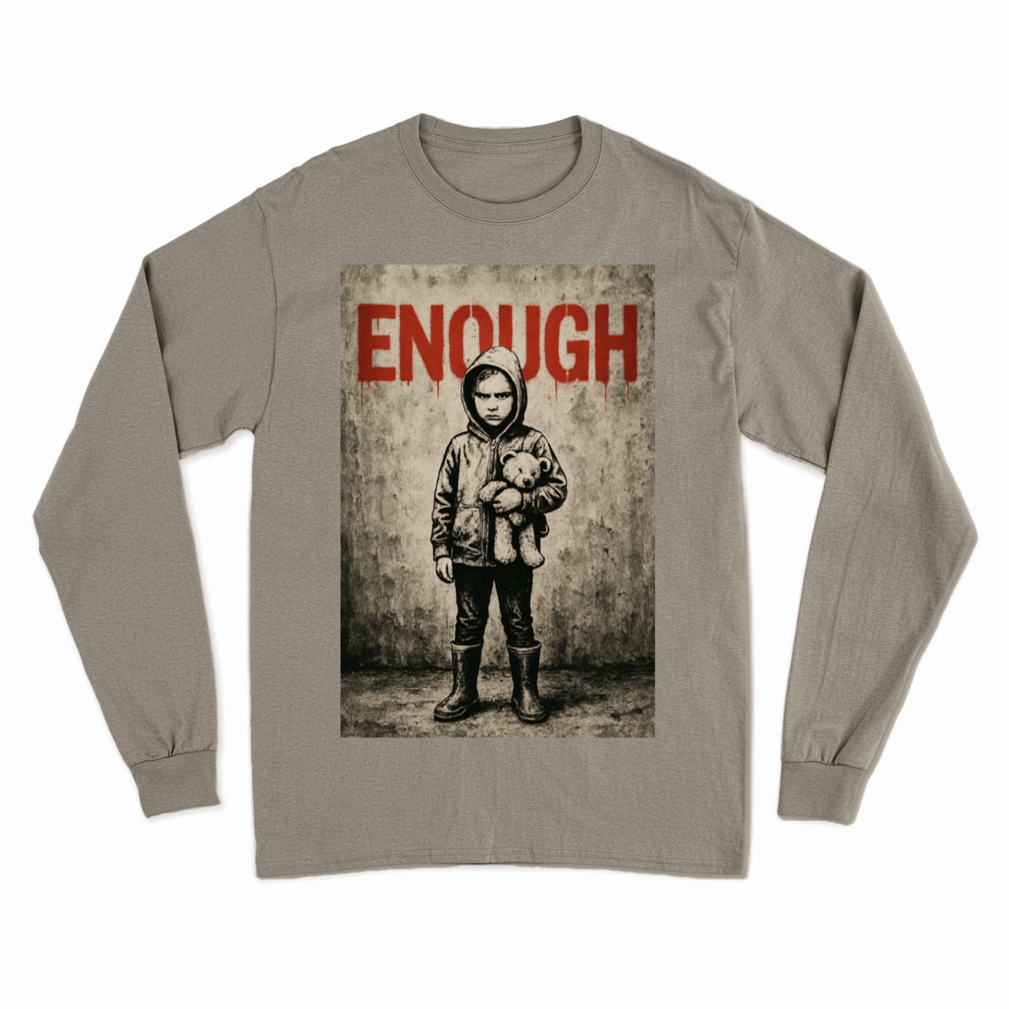 Sweatshirt „ENOUGH“ – Warm anziehen, Kaltstellen | Urban Statement Wear