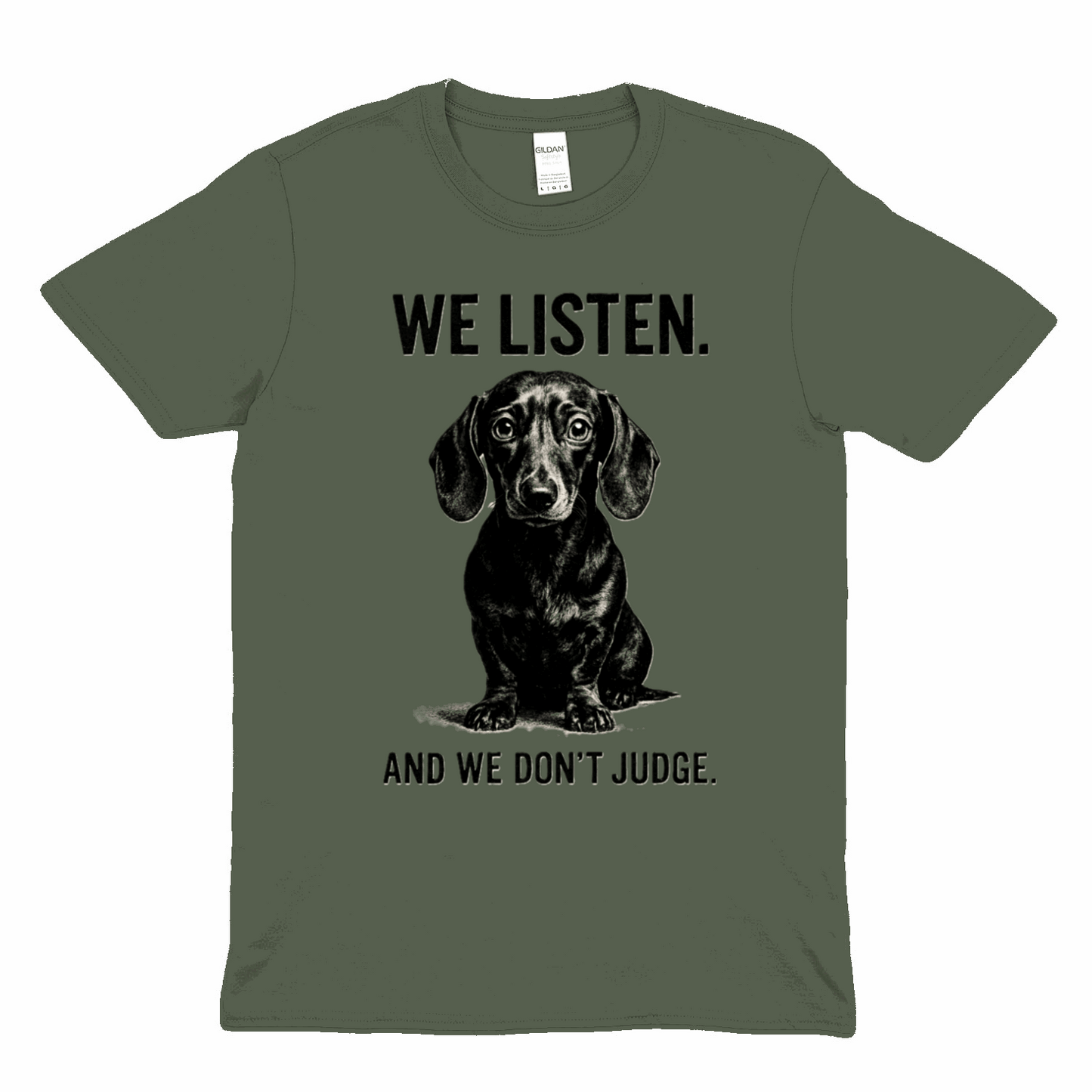 „We Listen. And We Don’t Judge.“ – Dackel-Statement