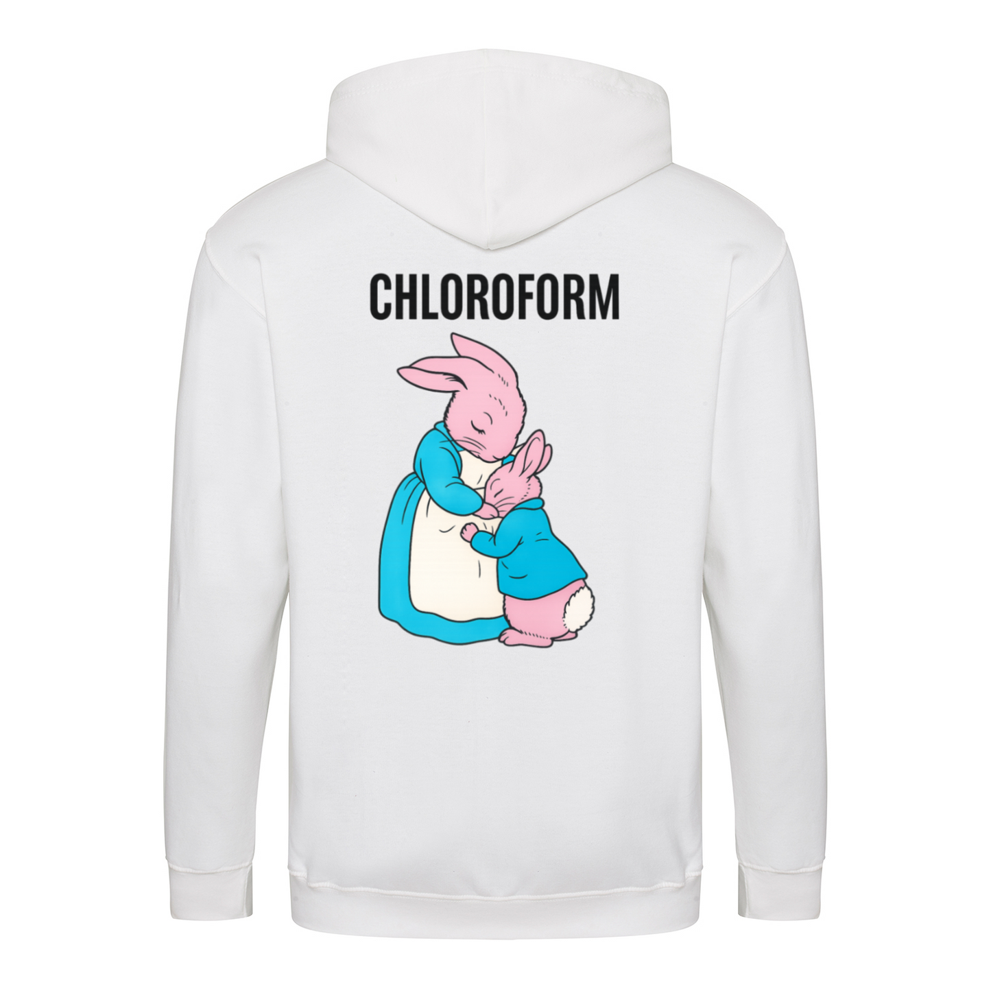 Chloroform Bunny Zip Hoodie – Schwarzhumor Cartoon-Hoodie-Zip Hoodie-True Insights