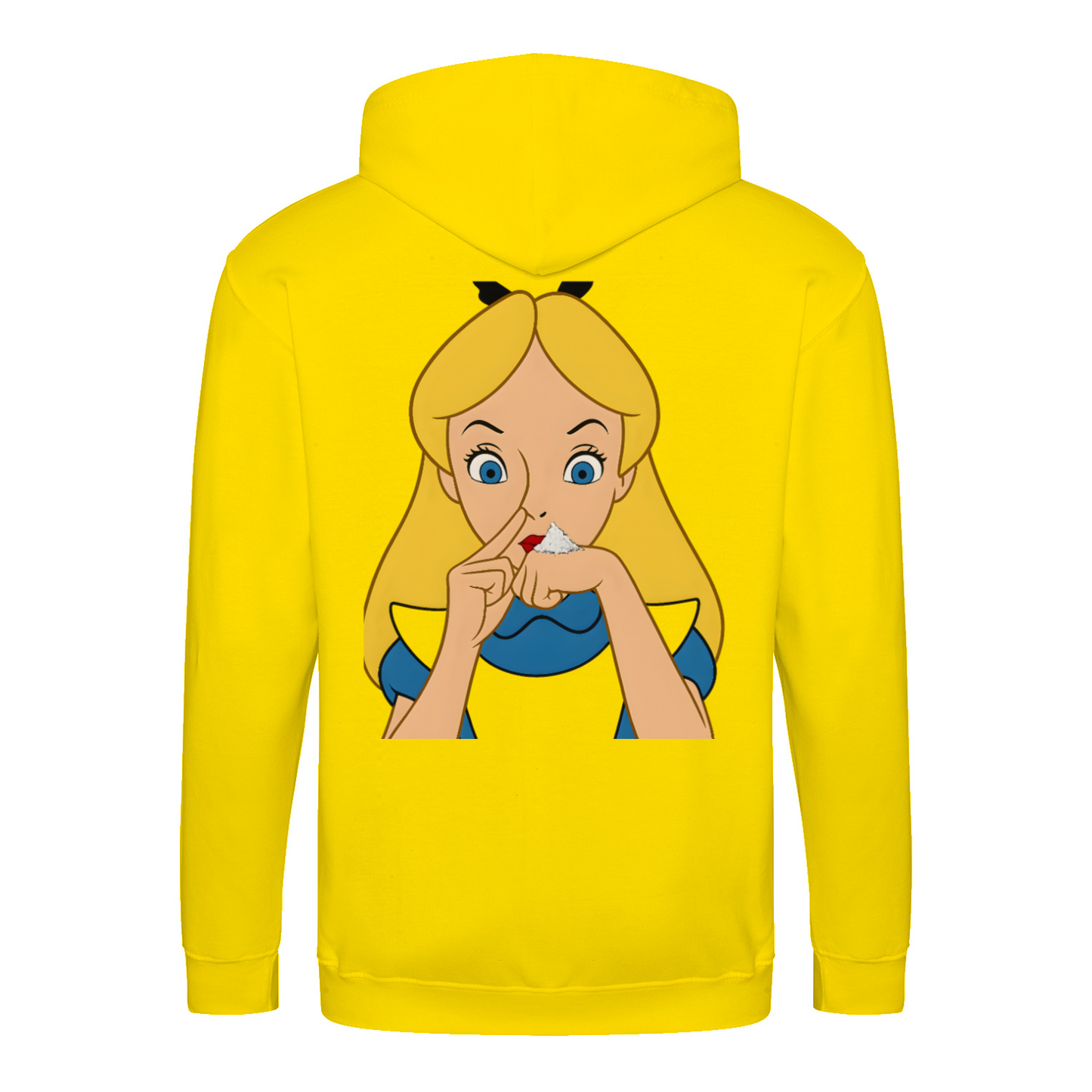 Shhh Hoodie – Cartoon-Hoodie mit geheimnisvollem Backprint & Augen-Design | Satirische Streetwear mit Ironie-Zip Hoodie-True Insights