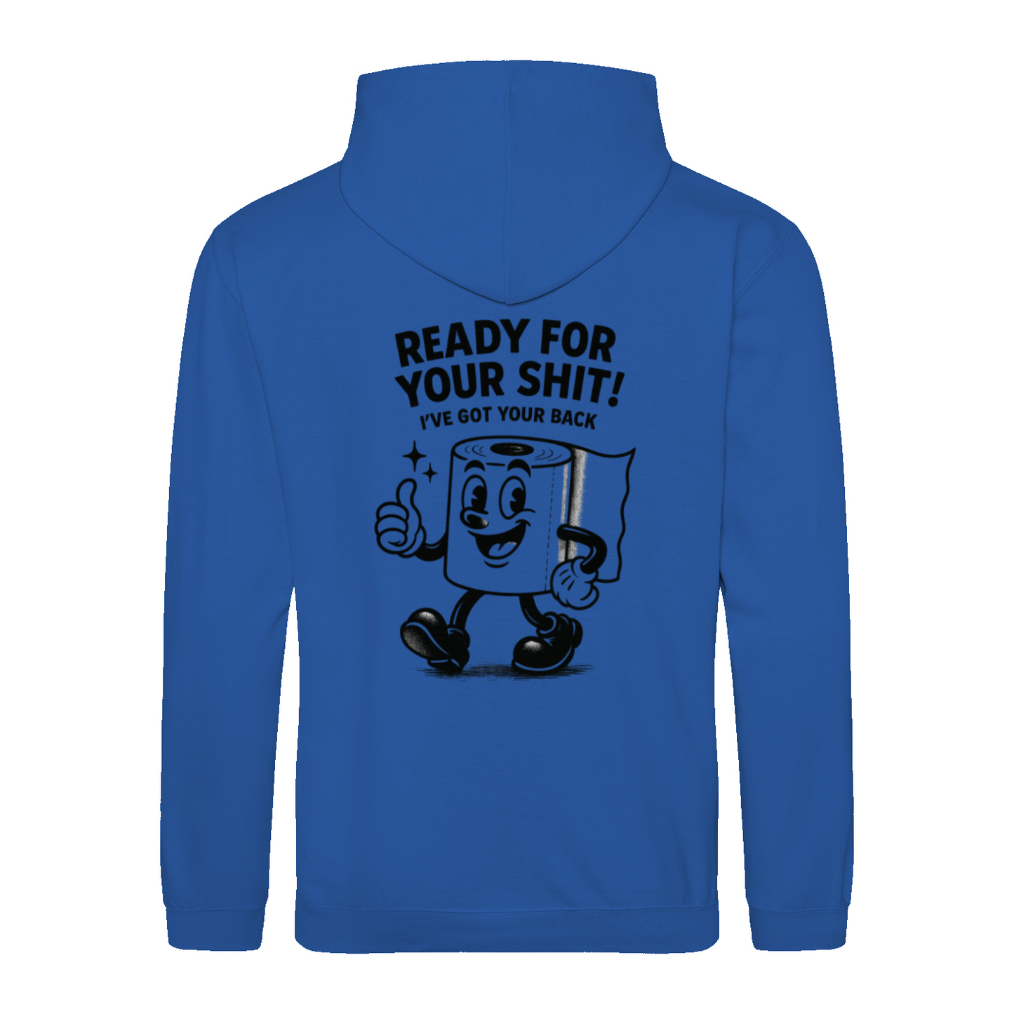 Sweatshirt Ready for your Shit – Satirischer Hoodie mit Rückendruck-Sweatshirt-True Insights