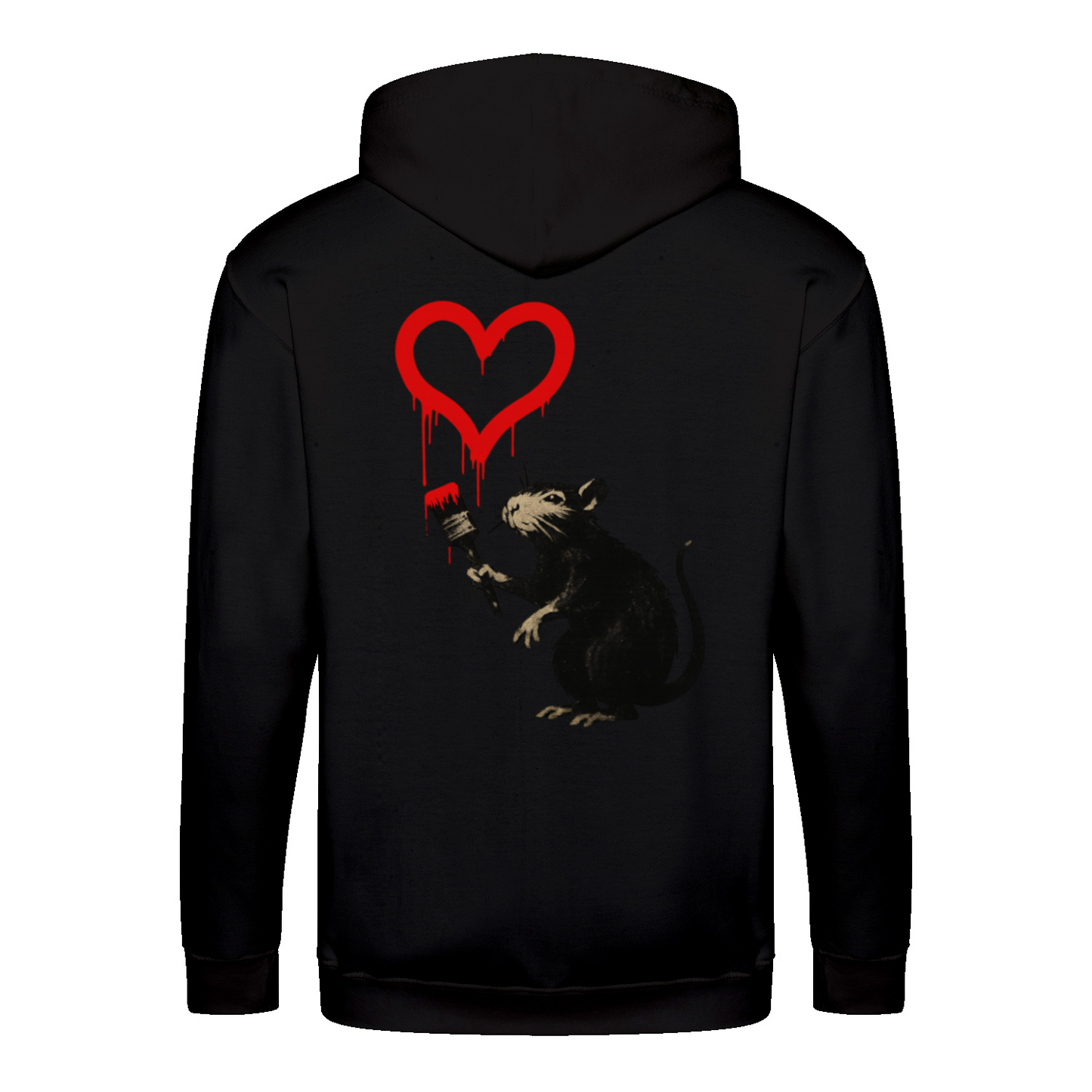 Zip Hoodie Ratte mit Herz – Urban Streetart Style-True Insights
