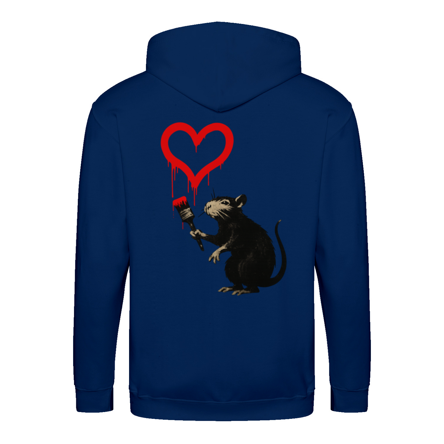 Zip Hoodie Ratte mit Herz – Urban Streetart Style-True Insights