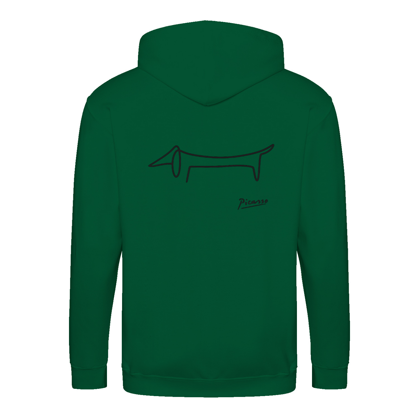 Dackel Hoodie – Picasso Line Art | Minimalistisches Statement Sweatshirt-Zip Hoodie-True Insights
