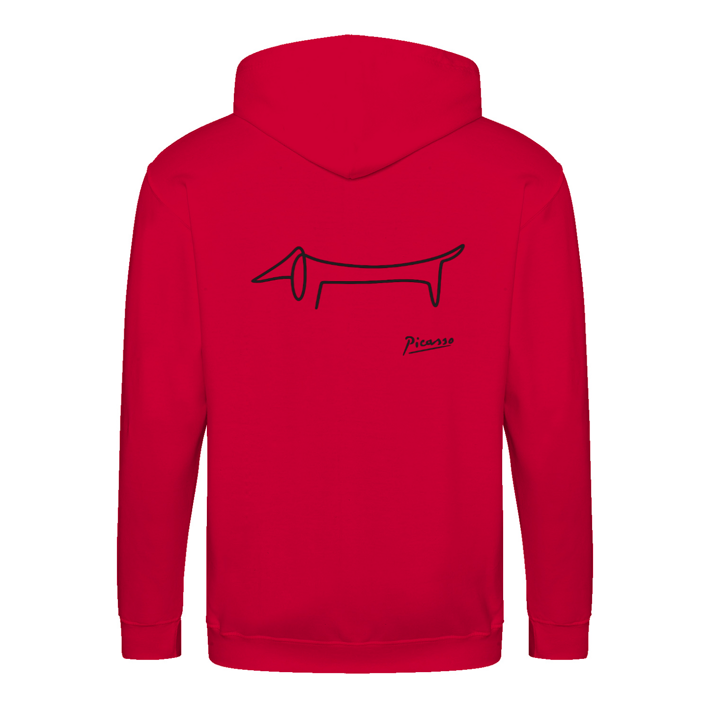 Dackel Hoodie – Picasso Line Art | Minimalistisches Statement Sweatshirt-Zip Hoodie-True Insights