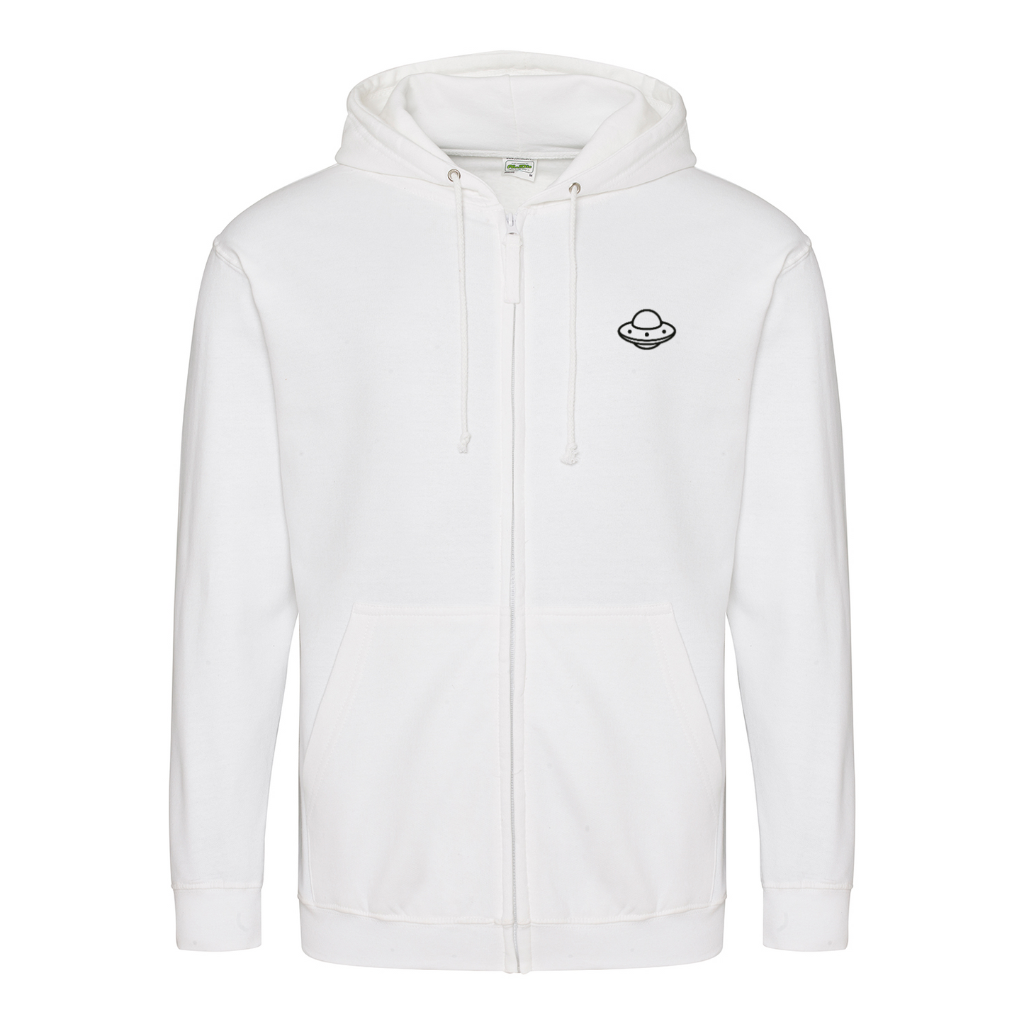 Don’t Talk to Strangers Zip Hoodie | Satirisches Alien-Motiv im Retro-Stil | Warnung im 50s Design 📝 Meta-Beschreibung:-Zip Hoodie-True Insights