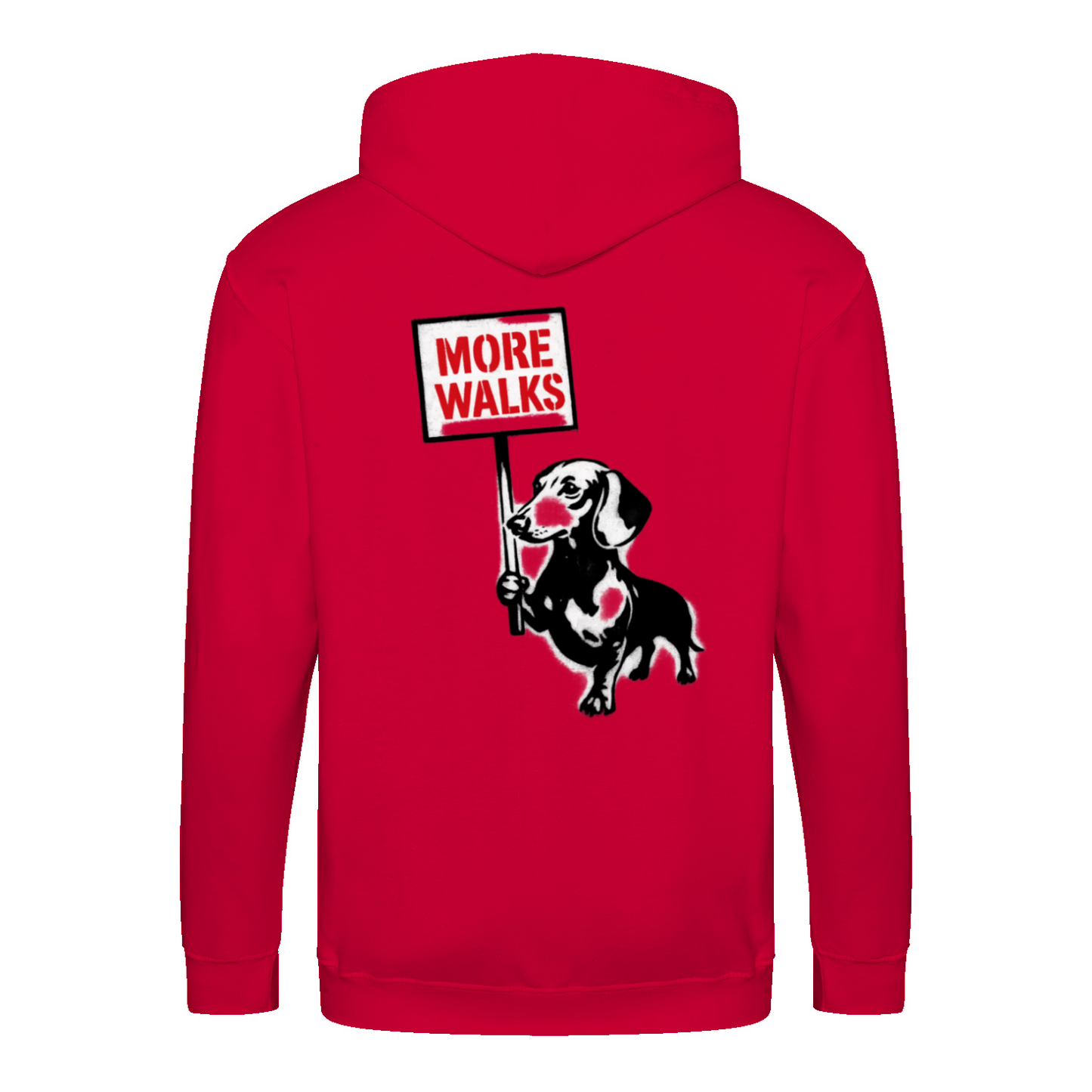 Dackel „More Walks“ – Urban Street-Art Zip-Hoodie für echte Statement-Looks-Zip Hoodie-True Insights