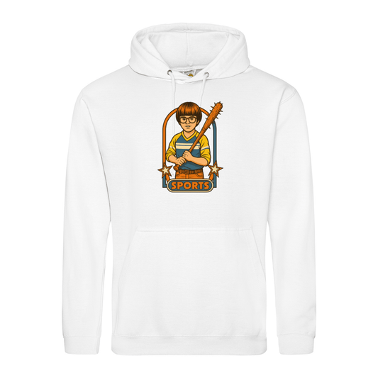 Retro Sports Satire Hoodie-True Insights