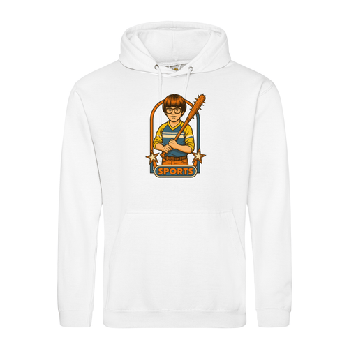 Retro Sports Satire Hoodie-True Insights
